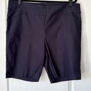 Tribal Fia Pull On Bermuda Shorts Women's 18W Blended Stretch Indigo Blue NEW